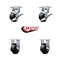 Service Caster Tool Box Caster Wheel Set 4'' Glass Filled Nylon Swivel Casters, 4PK TOOL-SCC-30CS420-GFNR-TLB-2-R-2 - alternate 7